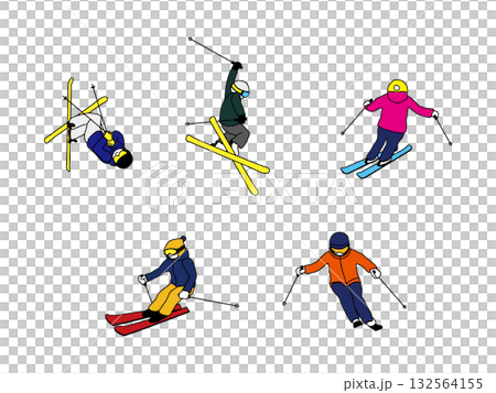 スキーイラスト 132564155