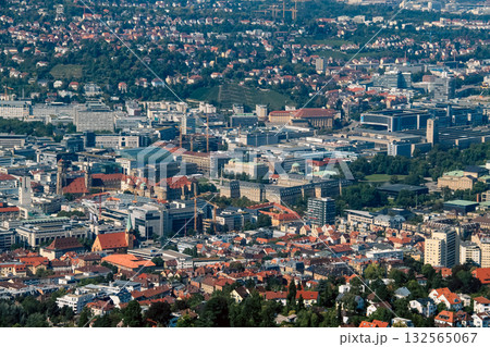 The Diverse Architecture of Stuttgart from Above. 132565067