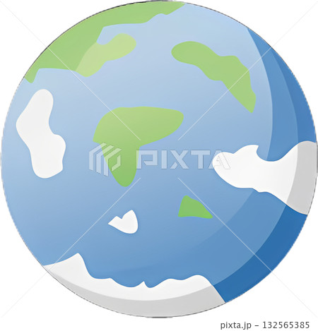 Earth as a Simple Icon Earth as a Simple Icon 132565385