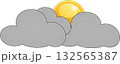 Simple Weather Icon: Partly Cloudy. 132565387