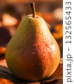 A Juicy Pear in Warm Sunlight. 132565433