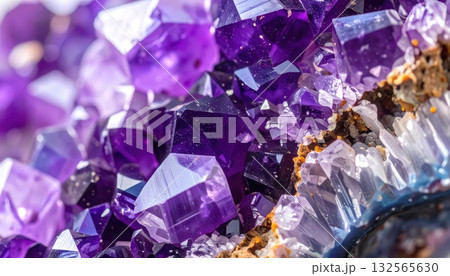 《AI画像》アメジストの結晶イメージ 《AI画像》アメジストの結晶イメージ 132565630