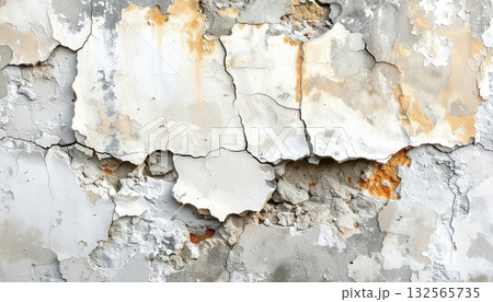 《AI画像》風化して崩れ始めた壁 《AI画像》風化して崩れ始めた壁 132565735