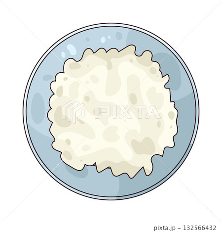 illustration of Cottage Cheese illustration of Cottage Cheese 132566432