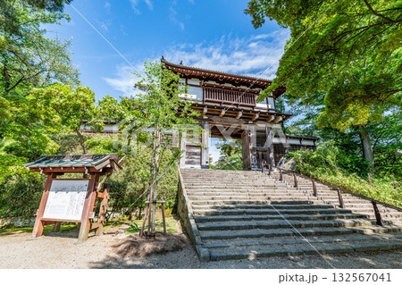 秋田県秋田市　千秋公園　久保田城表門（一ノ門） 132567041