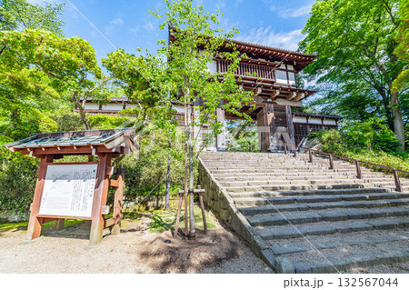 秋田県秋田市　千秋公園　久保田城表門（一ノ門） 132567044