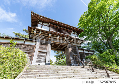 秋田県秋田市　千秋公園　久保田城表門（一ノ門） 132567045