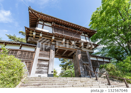 秋田県秋田市　千秋公園　久保田城表門（一ノ門） 132567046