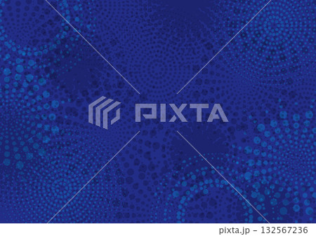色々なドット模様が囲む 紺 色々なドット模様が囲む 紺 132567236