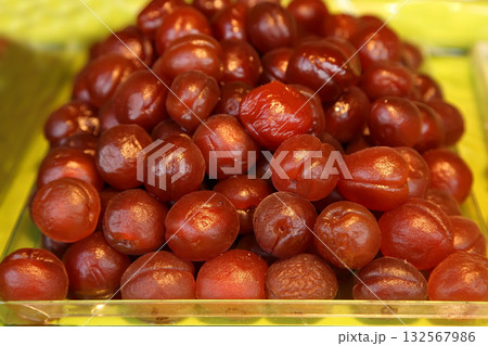 Delicious gummy apricot candied / Fruit Confectionery Delicious gummy apricot candied / Fruit Confectionery 132567986