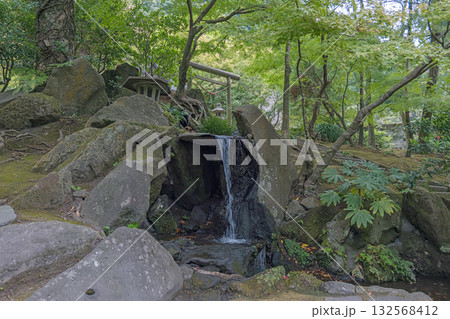 鹿児島 仙巌園 木陰のせせらぎ 132568412