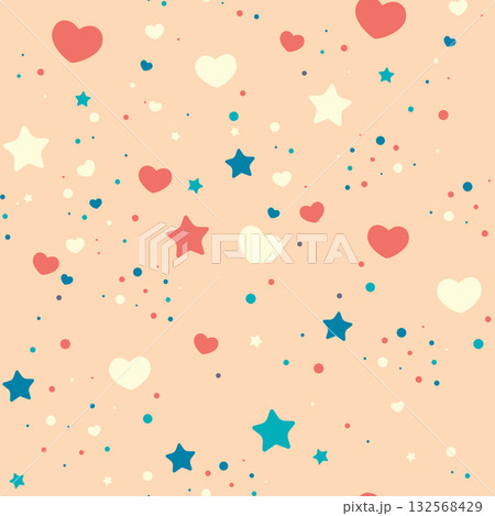 romantic seamless pattern 132568429