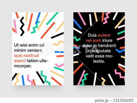 Simple template with abstract geometric shapes. Simple template with abstract geometric shapes. 132569205