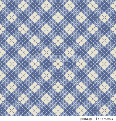 Navy Check Classic Plaid Pattern Navy Check Classic Plaid Pattern 132570603