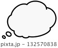 想像する吹き出し　考える　思う 132570838