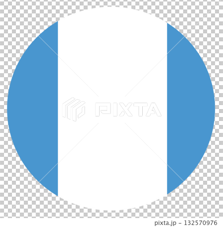 Circle flag of Guatemala isolated in round shape. 132570976