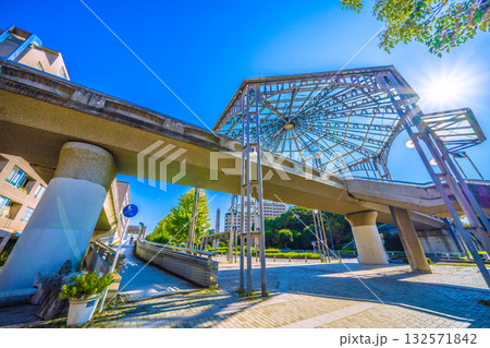 日本の横浜都市景観 横浜市営地下鉄 中川駅(東京都市大横浜キャンパス前)前などを望む 日本の横浜都市景観 横浜市営地下鉄 中川駅(東京都市大横浜キャンパス前)前などを望む 132571842