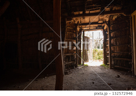 矢瀬遺跡　住居の内部　群馬県 132572946