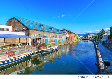 北海道 小樽市 小樽運河 北海道 小樽市 小樽運河 132573981