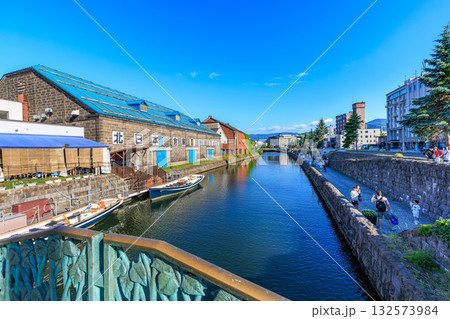 北海道 小樽市 小樽運河 北海道 小樽市 小樽運河 132573984