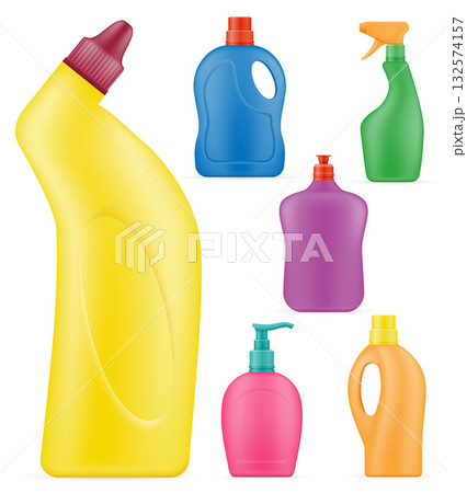 household cleaning chemicals in a plastic bottle empty template cartoon stock vector illustration household cleaning chemicals in a plastic bottle empty template cartoon stock vector illustration 132574157
