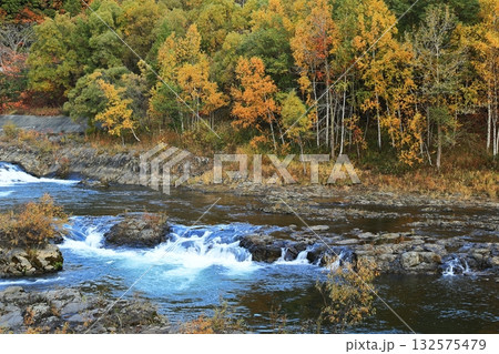 秋の豊平川 132575479