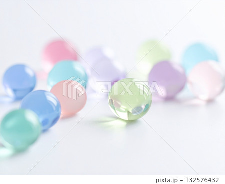 カラフルな水滴素材 132576432