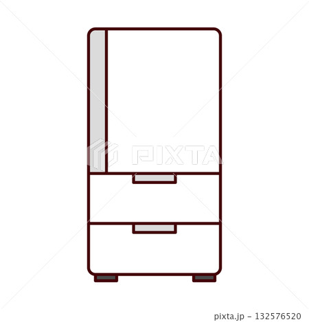 冷蔵庫のイラスト 132576520