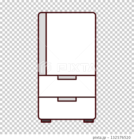 冷蔵庫のイラスト 132576520