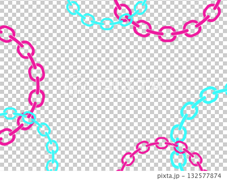 Cyberpunk Chain Abstract Background 132577874