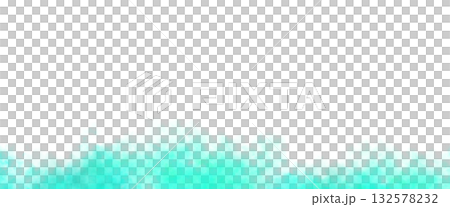 Turquoise smoke on transparent background with light fog texture and smooth swirling effect suitable for fresh aqua themed designs 132578232
