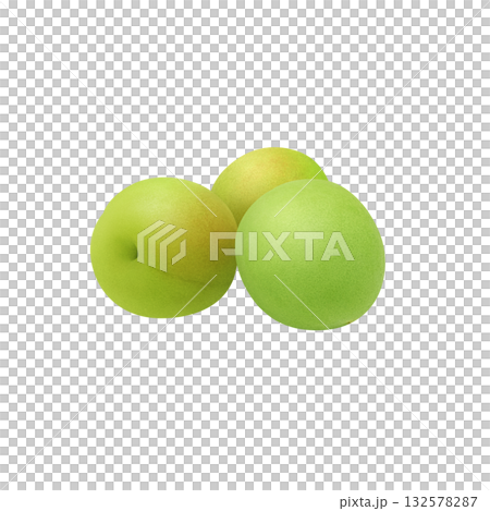 逼真的李子插圖 132578287