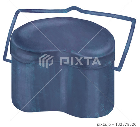 飯盒のイラスト アウトドア用品 132578320