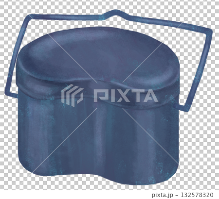 飯盒のイラスト アウトドア用品 132578320