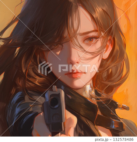 戦う女の子 戦う女の子 132578486