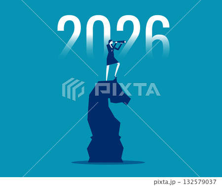 2026. Businesswoman planning and vision for 2026 2026. Businesswoman planning and vision for 2026 132579037
