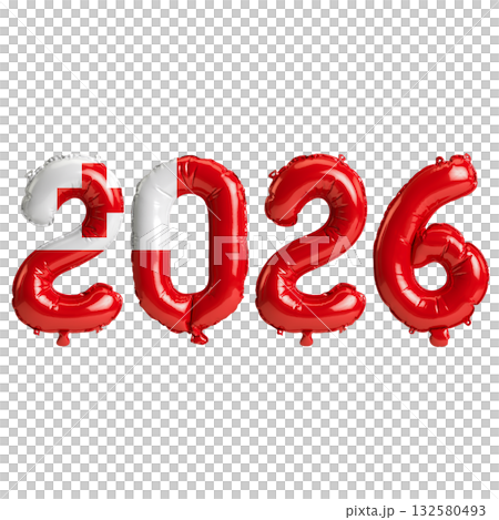 Tonga flag colors 2026 3d illustration, balloon numbers 3d rendering on tra.. Tonga flag colors 2026 3d illustration, balloon numbers 3d rendering on tra.. 132580493