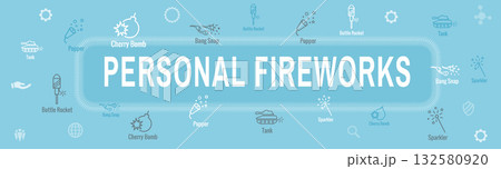 Fireworks and Independence Day Icon Set Web Header Banner Fireworks and Independence Day Icon Set Web Header Banner 132580920