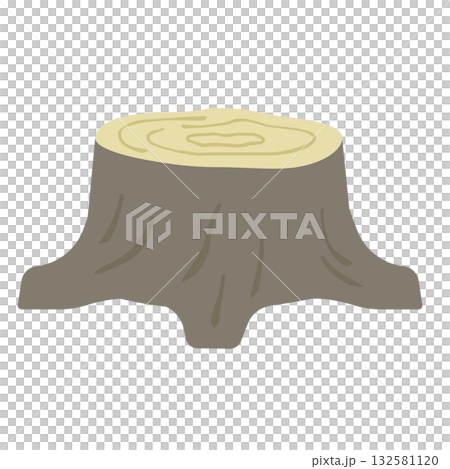 Stump illustration Stump illustration 132581120