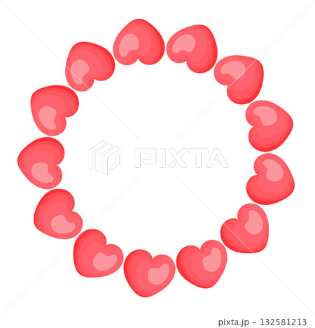 Red heart balloon frame with space for text on white background Red heart balloon frame with space for text on white background 132581213
