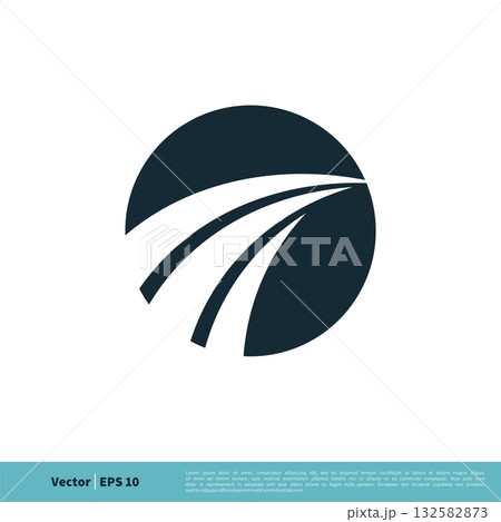 Abstract Swoosh Finance Icon Vector Logo Template Illustration Design. Vector EPS 10. Abstract Swoosh Finance Icon Vector Logo Template Illustration Design. Vector EPS 10. 132582873