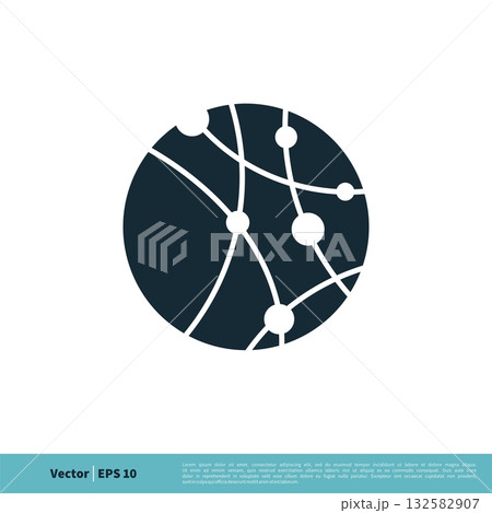 Science Logo, Network Icon Vector Template Illustration Design. Vector EPS 10. Science Logo, Network Icon Vector Template Illustration Design. Vector EPS 10. 132582907