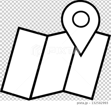 Vector illustration of a map combined with a location pointer to visualize navigation and search | Business Vector illustration of a map combined with a location pointer to visualize navigation and search | Business 132582993