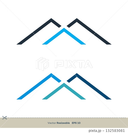 Simple Home Icon Vector Logo Template Illustration Design. Vector EPS 10. 132583081