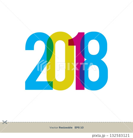 New Year 2018 Eve Party Vector Template Illustration Design. Vector EPS 10. New Year 2018 Eve Party Vector Template Illustration Design. Vector EPS 10. 132583121
