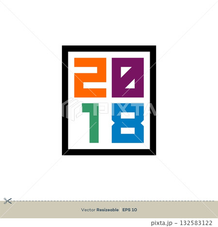 New Year 2018 Eve Party Vector Template Illustration Design. Vector EPS 10. New Year 2018 Eve Party Vector Template Illustration Design. Vector EPS 10. 132583122