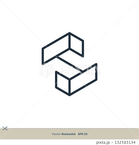 Abstract Geometric Letter S Icon Vector Logo Template Illustration Design. Vector EPS 10. 132583134