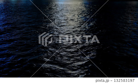 Water surface reflecting moonlight in Busan Water surface reflecting moonlight in Busan 132583197