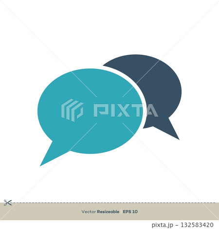 Talk Speech Bubble Icon Vector Logo Template Illustration Design. Vector EPS 10. Talk Speech Bubble Icon Vector Logo Template Illustration Design. Vector EPS 10. 132583420