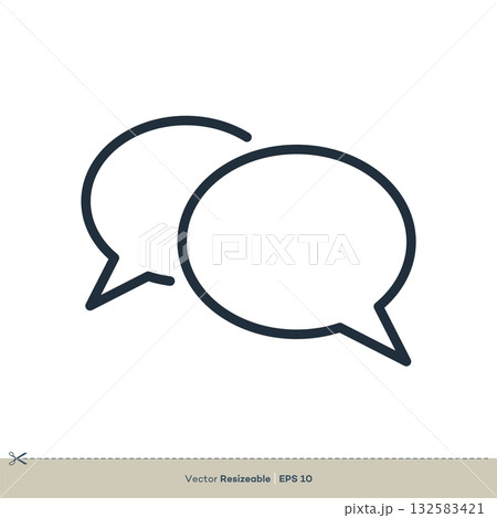 Talk Speech Bubble Icon Vector Logo Template Illustration Design. Vector EPS 10. Talk Speech Bubble Icon Vector Logo Template Illustration Design. Vector EPS 10. 132583421